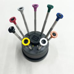 【店頭使用品】BERGEON 時計用工具 ドライバー9本セット 回転台付き