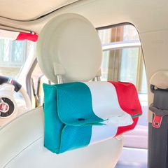 No.389 イタリアカラー　ティッシュボックスケース　ハンドメイド　FIAT  アバルト　パンダ　アルファロメオ
