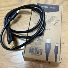 アマゾン　USB 2.0 タイプA - Mini B. 充電ケーブル　90cm　黒