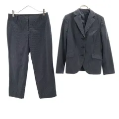 Brooks Brothers ブルックスブラザーズ ウールブレンド パンツスーツ 上下 セットアップ 0/4 ネイビー レディース 古着のサムネイル