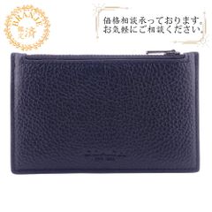 COACH コーチ C4280 フラグメントケース リファインド ペブル レザー カードケース 財布 ウォレット ブランド 薄型 定期 ブラック ユニセックス おすすめ 人気