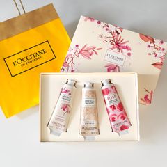 新品　誕生日 お花の香りのハンドクリーム3本ギフトセット お祝い お返し ショッパーバッグ付き プレゼント ギフトセット ギフト フローラルハンドトリオ 女性 ロクシタン(L'OCCITANE) 人気