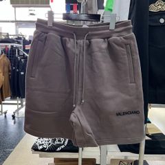 XL あり‼️VALENCIANO バレンシアーノ⚫︎パンツ　ハーフパンツ　チャコール　L フロッキー　ロゴショーツ