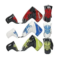 パターカバー キーリング付き ピンタイプ スコッティーキャメロ ン オデッセイに適合 マグネット開閉式 磁石タイプ 赤・青・緑