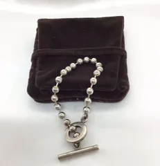 GUCCI グッチ ボールチェーン ブレスレット  シルバー 925 16cm M-1353