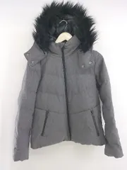 ◇ GAP ギャップ ウール混 フェイクファー 長袖 中綿 ジャケット サイズM ダークグレー系 レディース P  【1304100004067】