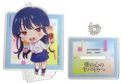 【中古】キーホルダー 山田杏奈(F/デフォルメ/制服＆アイス) スタンド付クリアキーチェーン 「僕の心のヤバイやつ」