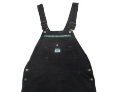 LIBERTY キャンバスオーバーオール W36L30 黒 USAワーク古着