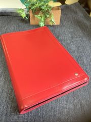 A4サイズ【キャンパスノートカバー】２冊用■Wステッチ■合皮■ワイン