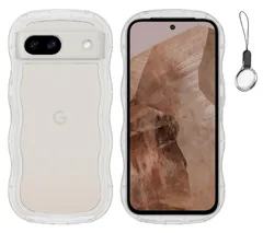 【人気商品】8A かわいい ケース うねうね 耐衝撃 グーグル ピクセル8A Pixel 6.1インチ用滑り止め スマホケースウェーブ デザイン 手にフィット スマホカバー 韓国 Google 可愛い クリア ソフトTPUカバー 波状エッジ ソフトシェル ケー