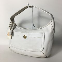 2505-181｜コーチ ミニシグネチャー ハンドバッグ ホワイト