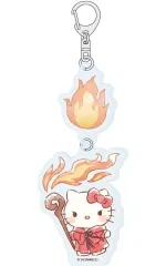 【中古】キーホルダー 01.ハローキティ(グラフアートイラスト) 連結アクリルキーホルダー 「サンリオキャラクターズ」