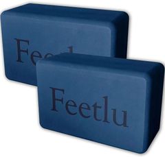 Feetlu ヨガブロック 2個セット 高密度/硬い 2サイズ 22.86 x 15.24 x 10.16cm(350g x2) また 大きい