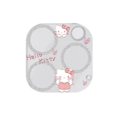 iPhone 15 Pro/iPhone 15 Pro Max カメラ レンズ 保護 ガラス フィルム カバー カメラフィルム カメラシート カメラカバー レンズカバー レンズフィルム キティ ハローキティ キラキラ 可愛い ラメ キャラクター 全面保護