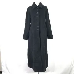 美品/日本製★コムサデモード/COMME CA DU MODE★カシミヤ混ウール/ロングコート【38/レディースM/黒/black】Coat/Jacket/Jumper◆TBH948