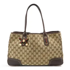 GUCCI グッチ GGキャンバス プリンシーライン リボン トートバッグ GUCCI(グッチ) GGキャンバス プリンシーライン リボン トート