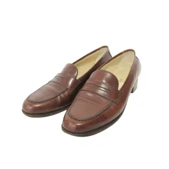 タニノクリスチー TANINO CRISCI 美品 ローファー ドレスシューズ 牛革 レザー カーフスキン ハンドメイド イタリア製 34 1/2 22.5㎝ 茶 ブラウン ■GY99のサムネイル