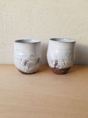 湯呑み 二個セット ( ゆのみ 湯飲み 湯のみ 茶器 )　作家