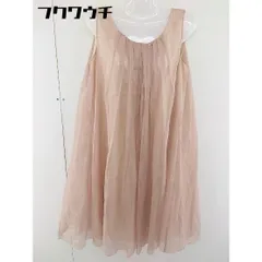 ◇ UNTITLED アンタイトル チェック ノースリーブ 膝丈 ワンピース サイズ2 ピンク レディース  【中古】 【1109150012341】