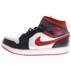 NIKE (ナイキ) AIR JORDAN 1 MID Gym Red 554724-122 エアジョーダン 1 ジムレッド ミッドカットスニーカー ブラック/ホワイト/レッド US10/28cm