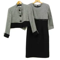 ウェーベル スーツ 上下セット ウール/シルク混  ジャケット ワンピース セットアップ レディース 9サイズ ブラック WEBEL 【中古】