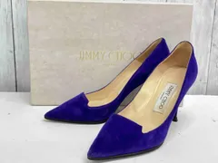 JIMMY CHOO スエード パンプス ジミーチュウ ハイヒール パープル　サイズ35