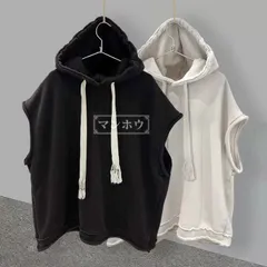 パーカー メンズ ノースリーブ プルオーバーパーカー フード付き 無地 ベスト アウター トップス カジュアル かっこいい おしゃれ 薄手 春 夏 通学 メンズファッション qianyige17