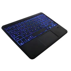 新品 bluetooth キーボード 小型 ワイヤレス キーボード タブレットキーボード タッチパッド付きキーボード バックライト搭載 テンキーなし 英語配列 充電式 極薄 可愛い 小型 静音 軽量 コンパクトIOS/Android/Mac/Windows対応