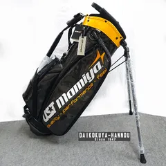 ATTAS キャディバッグ 黒/黄色 UST Mamiya Amazon | ノーブランド品タグ付きスタンドキャディバッグUST