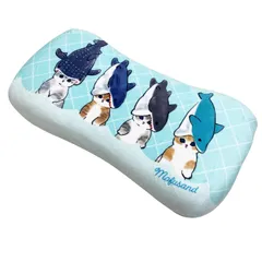 MORIPiLO モリピロ 低反発枕 子供 大人兼用 モフサンド サメにゃん ブルー 15x30cm もちもち ぬいぐるみクッション キャラクターグッズ mofusand 4621067