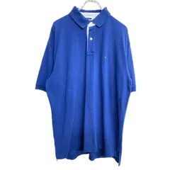 TOMMY HILFIGER 半袖ポロシャツ XLサイズ トミーヒルフィガー ネイビー 古着卸 アメリカ仕入 t2408-3168