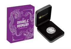 2019年 ダブルドラゴン 1オンス 銀貨 Buy 2019 Australia 1 oz Silver Double Dragon BU | APMEX