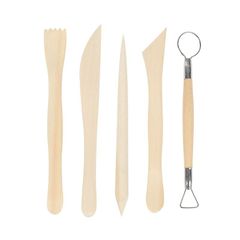 【人気商品】粘土 ワイヤークレイカッター クレイ丸棒 粘土道具 細工 道具 多機能 陶芸工具セット 粘土細工道具 5個入り 彫刻刀 DIY手作り 彫刻スパチュラ 粘土ヘラセット 粘土彫刻ツール