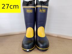 [미도리 안전] 워크 에이스 안전 장화 네이비 27.0cm 겨울 설상용 방한 안전 작업 구두 장화 선심 들어간 내활 반사 테이프 777 방한 현장 작업 건설 현장 제설 작업 공장 냉장 창고 아웃도어 안전 대책 안전 구두 외일 282M07