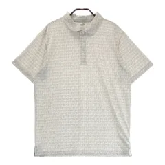 サイズ：L PUMA GOLF プーマゴルフ 533168-01 半袖ポロシャツ 総柄 ベージュ系 [240101526214] ゴルフウェア メンズ ストスト