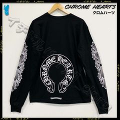 Chrome Hearts クロムハーツ ホースシュー フローラル クロス Horseshoe Floral Cross Long Sleeve Tee ロゴ ロンT Black ブラック Lサイズ