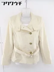 ■ ◎ UNTITLED アンタイトル ウエストベルト付き 長袖 ジャケット コート サイズ1 ベージュ系 レディース  【1109150002748】