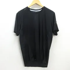 G■アディダス/adidas RUNNING ドライメッシュTシャツ/BQ2193【O】黒/men's/60【中古】■