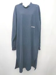 ◇ Ocean Pacific オーシャンパシフィック 長袖 膝下丈 ワンピース サイズXL ネイビー レディース P  【1406180048617】