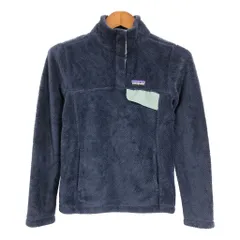 patagonia パタゴニア リツール スナップT フリースジャケット アウトドア ネイビー (レディース S) 中古 古着 S6550