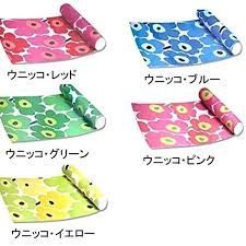 マリメッコ　テーブルランナー　レッド