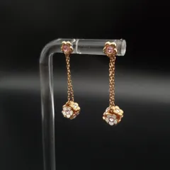 MARY QUANT マリークワント マリクワ ピアス 2way デイジーキューブ ピンクゴールド ギフト プレゼント 贈り物