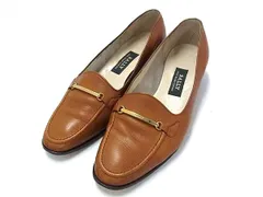 BALLY バリー レザー パンプス ヒール 表記サイズ 3 1/2 (約23.5cm) 靴 シューズ レディース ブラウン系 DK0518