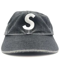 【中古】Supreme SUPREME 23FW Pigment Print S Logo 6-Panel Black シュプリーム[24][240024518959]