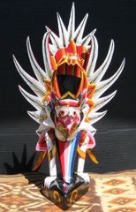 木彫りガルーダＳサイズ☆ホワイト