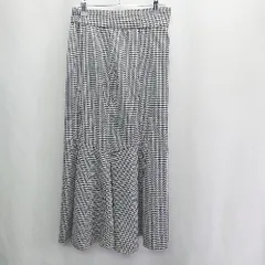 ◇ ⊂ LAISSE PASSE レッセ・パッセ 千鳥格子柄 ロング セットアップ サイズ36 ブラック系 レディース E  【1503060012802】