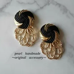 デザインボタンカボション×シャワーチャームNo.35