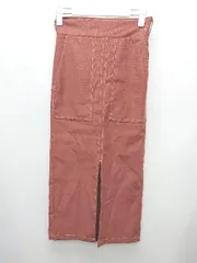 ◇ ◎ RESEXXY リゼクシー ステッチ フロントスリット ロング タイト スカート サイズF ブラウン ボルドー系 レディース P  【1405230013322】のサムネイル