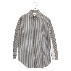 MARNI (マルニ) ストライプ 長袖シャツ 切替デザイン ブラック/ホワイト CUMUS11Q00TCS46のサムネイル
