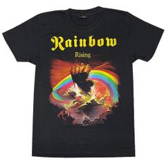【土日も発送】RAINBOW RISING レインボー ライジングＴシャツ ロックＴシャツ バンドＴシャツ ブラック 半袖 RockYeah